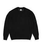 C.P. Company Lambswool GRS Crew Neck Knit Sweater Black Sweatshirts 17CMKN047A-110149A 999 | Overkill