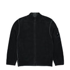 C.P. Company Knitwear Cardigan In Double Face Cotton Chenille Black Sand Cardigans 17CMKN189A-110190G 995 | Overkill