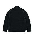 C.P. Company Knitwear Cardigan In Double Face Cotton Chenille Black Sand Cardigans Material | Overkill