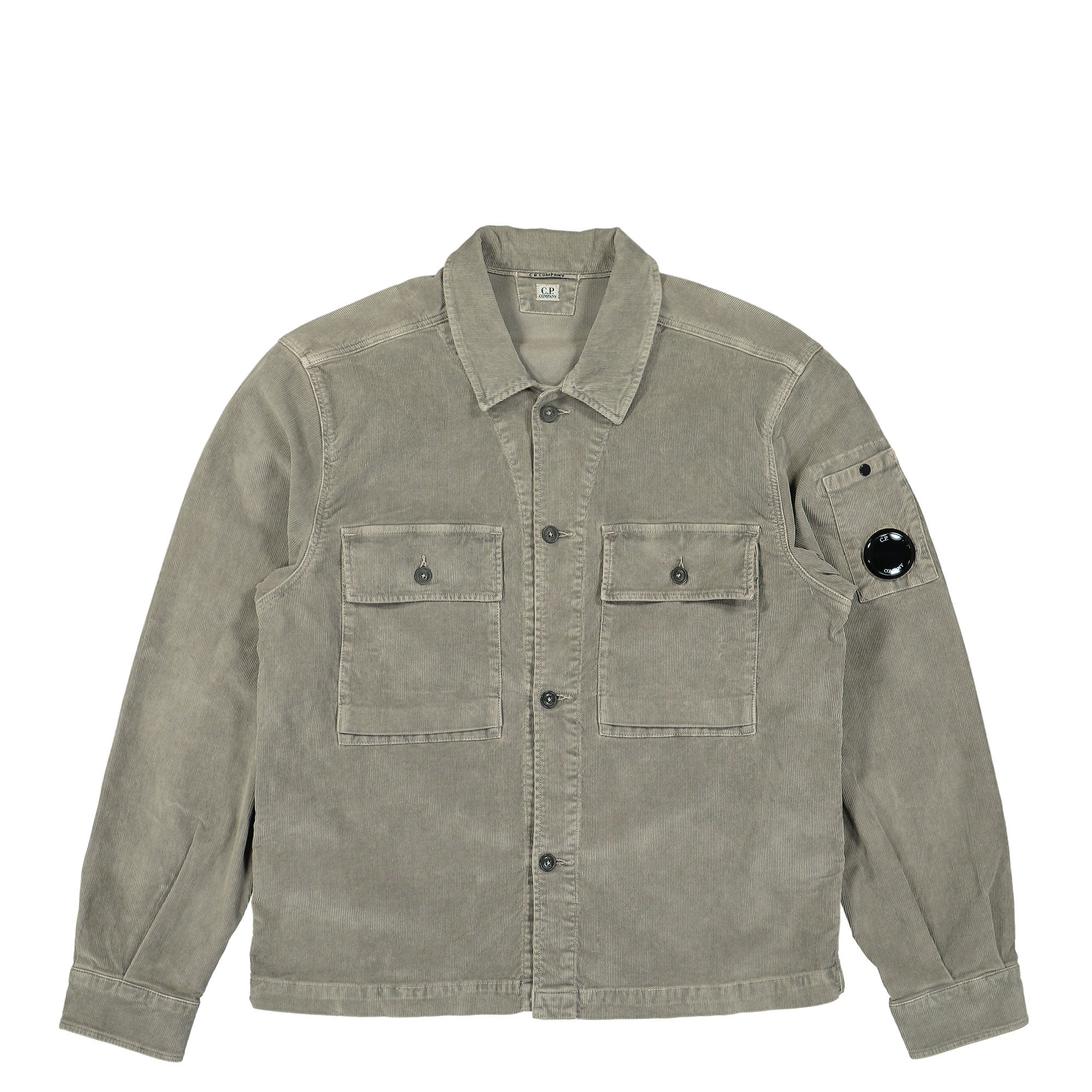 C.P. Company Corduroy Buttoned Utility Overshirt Walnut Shirts 17CMOS133A-006410O 359 | Overkill