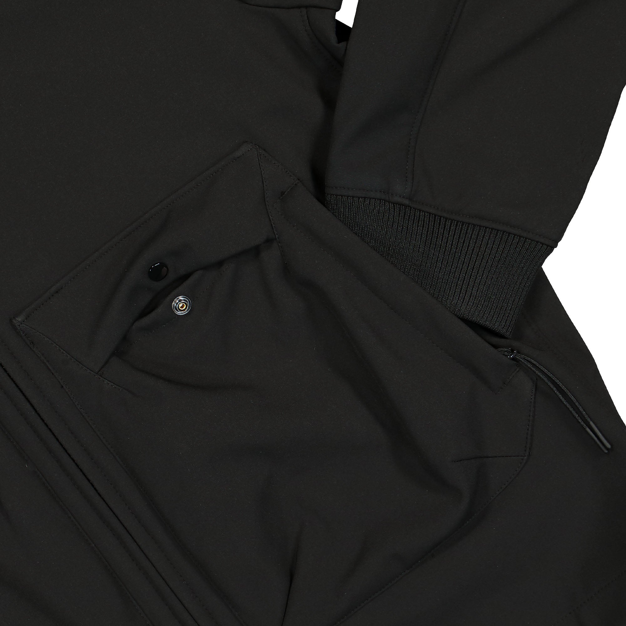 C.P. Company nylon shirt jacket 黒 Sサイズ FLAT NYLON SHIRT JACKET BLACK - C.P. COMPANY(シーピー