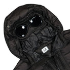 C.P. Company D.D. Shell Goggle Down Jacket Black Puffer Jackets Detailfoto | Overkill