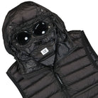 C.P. Company D.D. Shell Goggle Down Vest Black Vests Detailfoto | Overkill