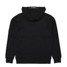 C.P. Company Diagonal Raised Fleece Lens Hooded Sweatshirt Black Hoodies Material | Overkill