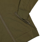 C.P. Company Diagonal Raised Fleece Goggle Zipped Hooded Sweatshirt Ivy Green Hoodies Detail view 1 | Overkill