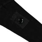 C.P. Company Brushed Emerized Diagonal Fleece Sweatshirt Black Sweatshirts Detailfoto | Overkill