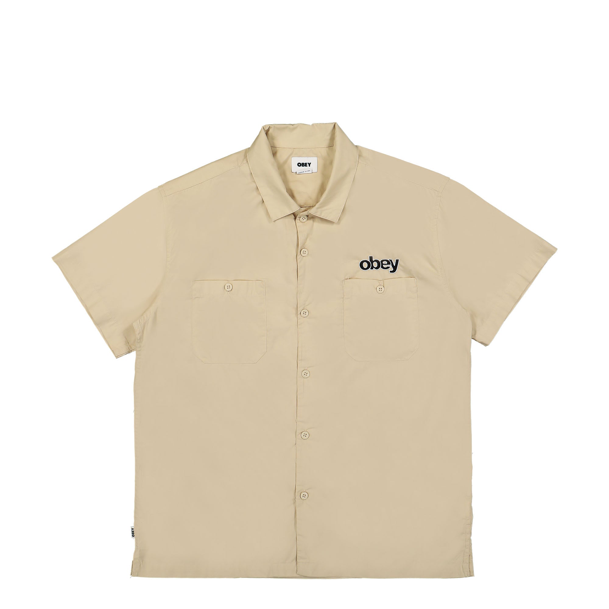 Obey Clock in Woven Shirt Clay Shirts 181210372 / Clay | Overkill