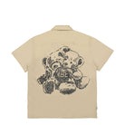 Obey Clock in Woven Shirt Clay Shirts Close-up | Overkill