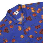 Obey Bombed Woven Shirt Satin Blue Multi Shirts Close-up | Overkill