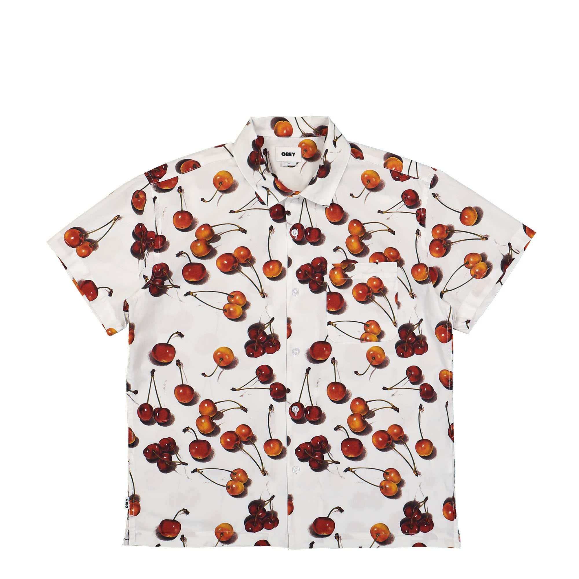 Obey Bombed Woven Shirt White Multi Shirts 181210382 / White Multi | Overkill