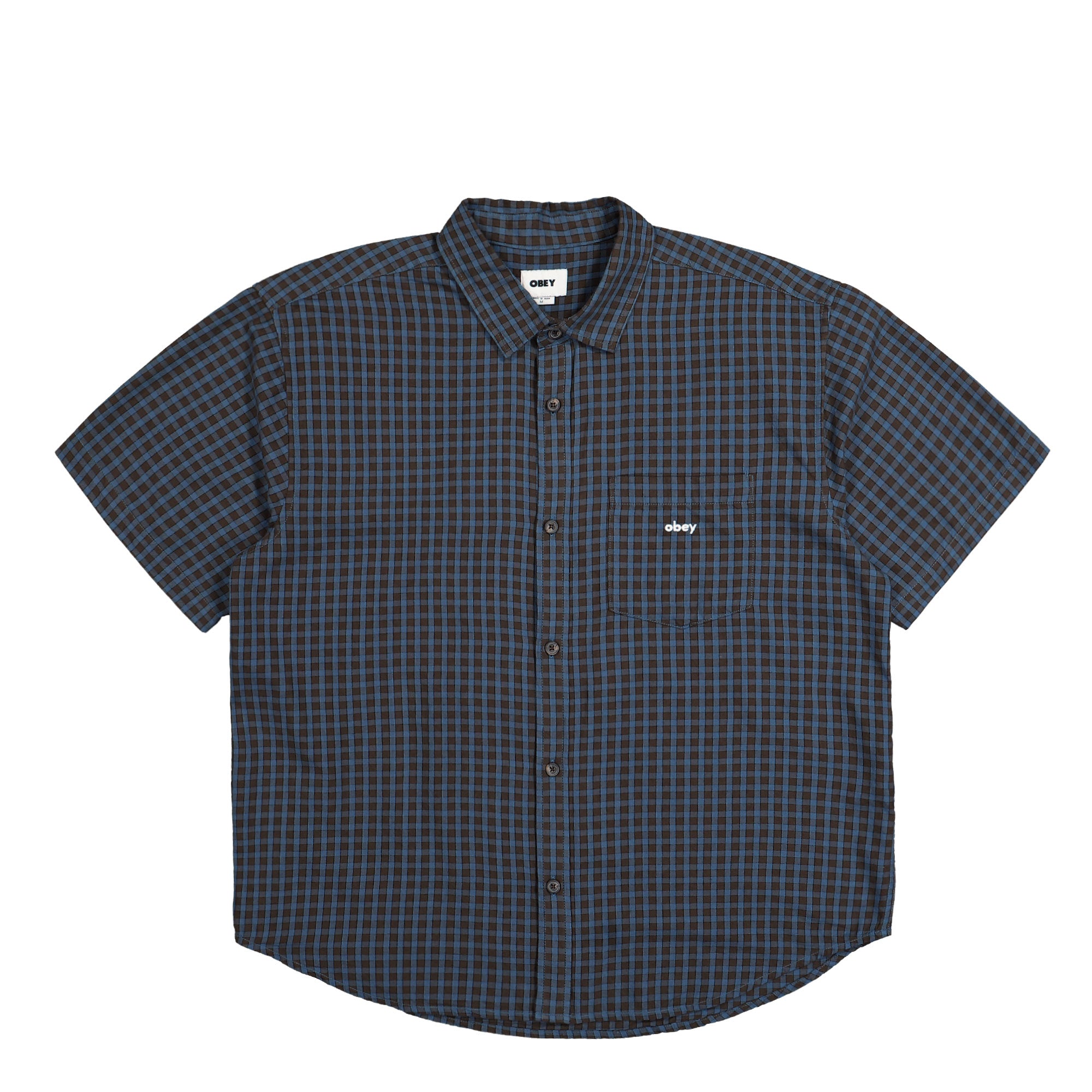 Obey BigWig Otis Woven Shirt 181210426 / Dull Blue Multi | OVERKILL