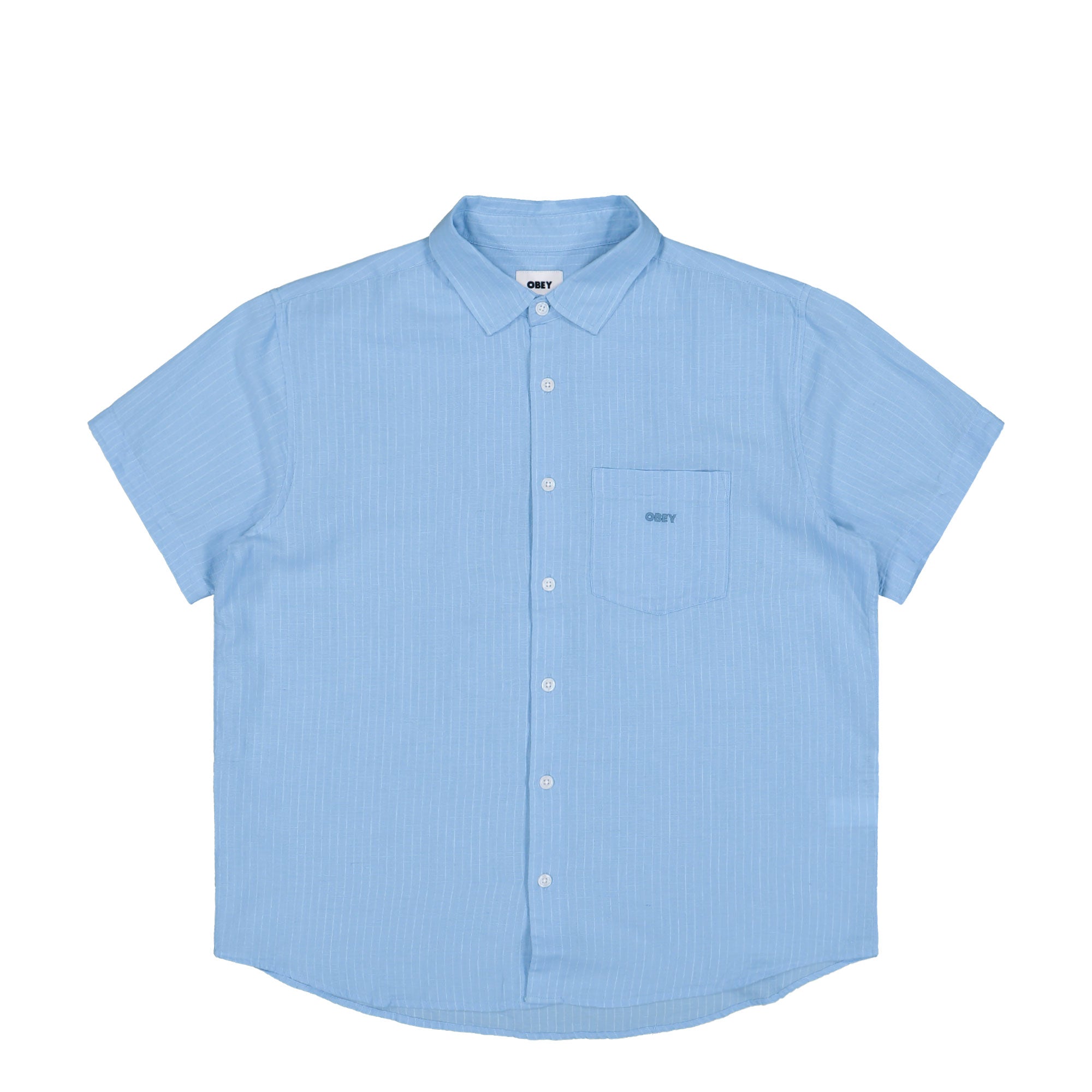 Obey Barry Woven Sky Blue Multi Shirts  181210470-SKY  | Overkill
