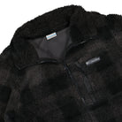 Columbia Winter Pass Print Fleece Full Zip Black Check Jackets Close-up | Overkill
