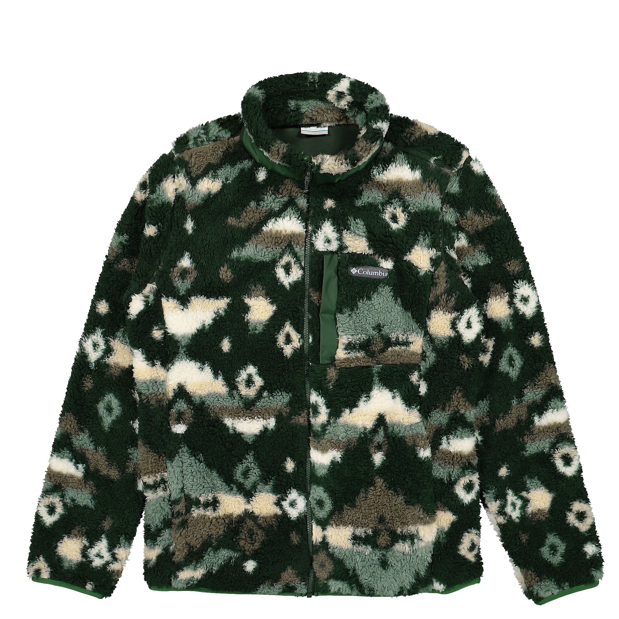Columbia Winter Pass Print Fleece Full Zip Spruce Rock Jackets 1866565319 | Overkill