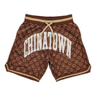 Chinatown Market Smiley Cabana Basketball Short Brown Shorts 1880003 / 1001 | Overkill
