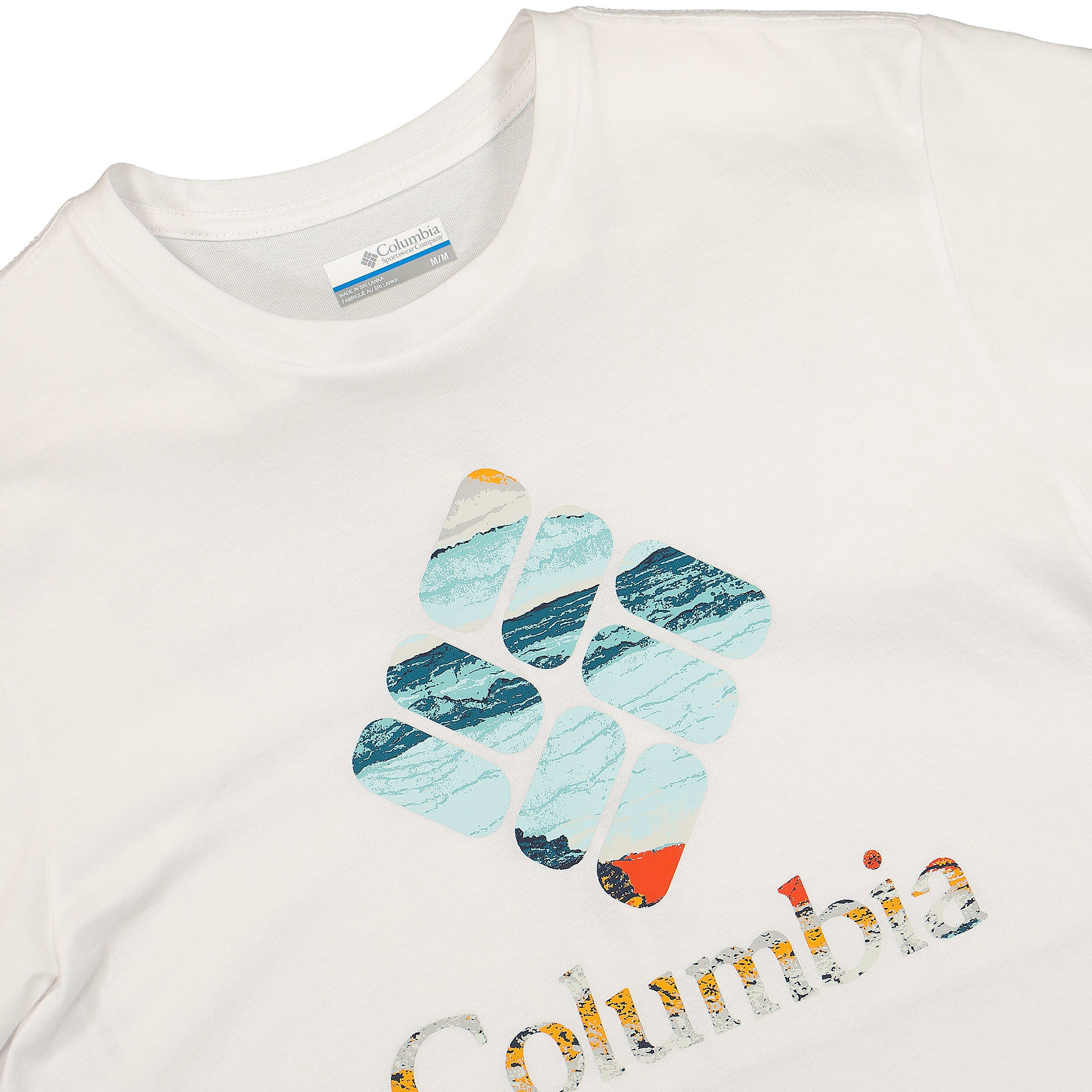 Columbia Rapid Ridge Graphic Tee White  Hyper Nature Graphic T-Shirts Close-up | Overkill