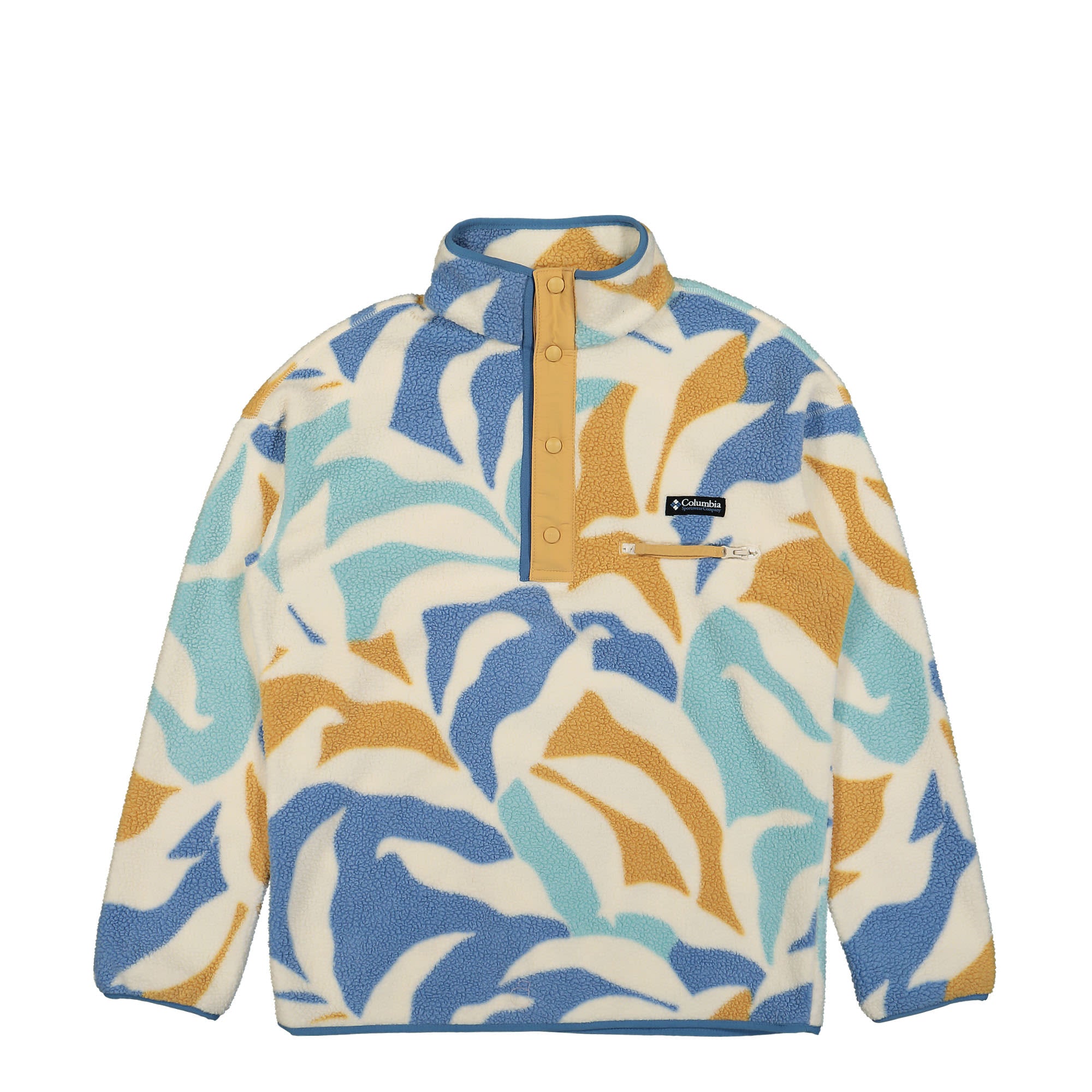 Columbia Helvetia Half Snap Fleece Chalk Floristic / Light Camel / Skyler Sweatshirts 1889853194 | Overkill