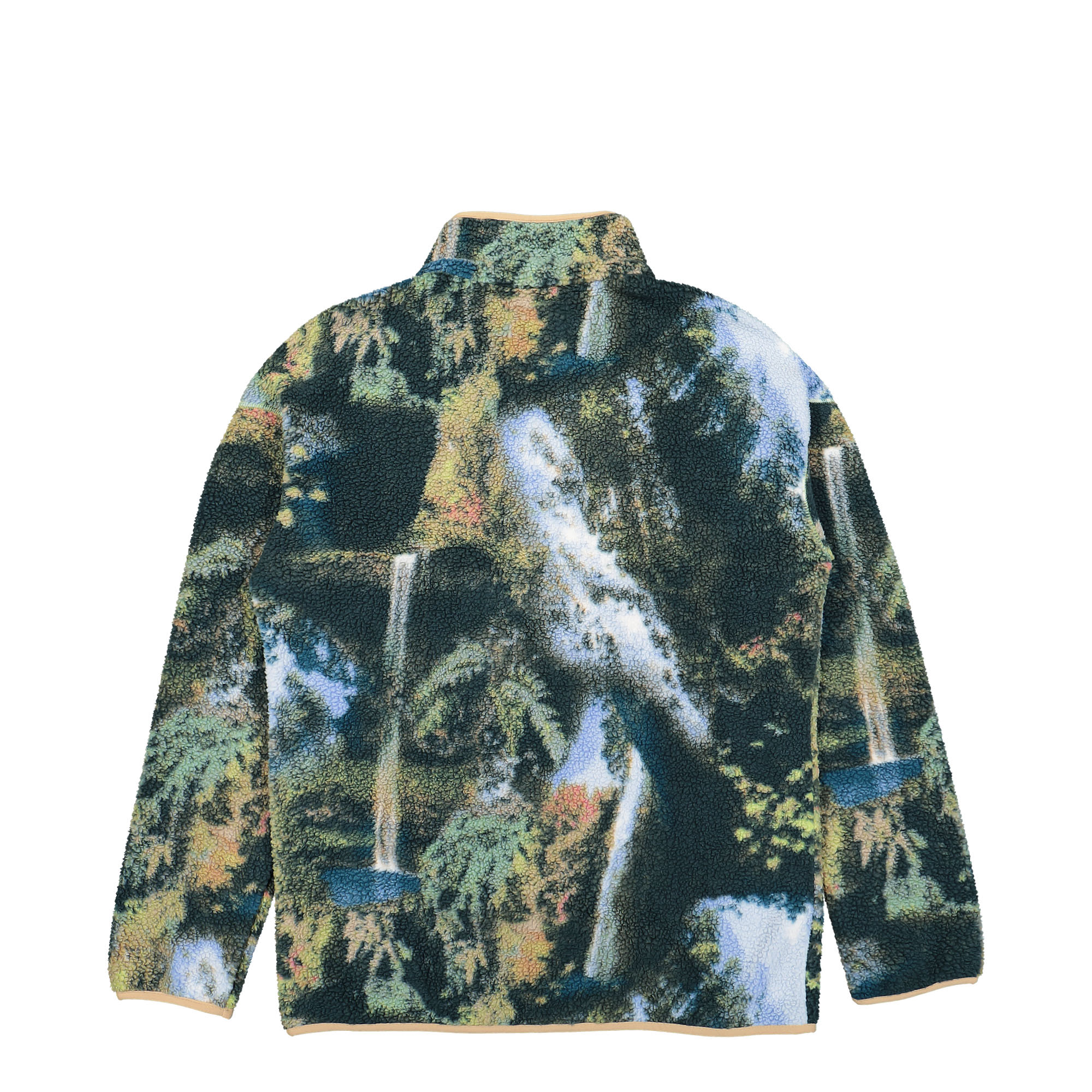 Columbia Helvetia Half Snap Fleece Napa Green / Chasing Falls Print / Black Sweatshirts Material | Overkill