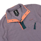 Columbia Helvetia Half Snap Fleece Granite Purple Sweatshirts Close-up | Overkill