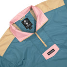 Columbia Riptide Anorak Cloudburst / Canoe / Salmon Rose Windbreaker Close-up | Overkill