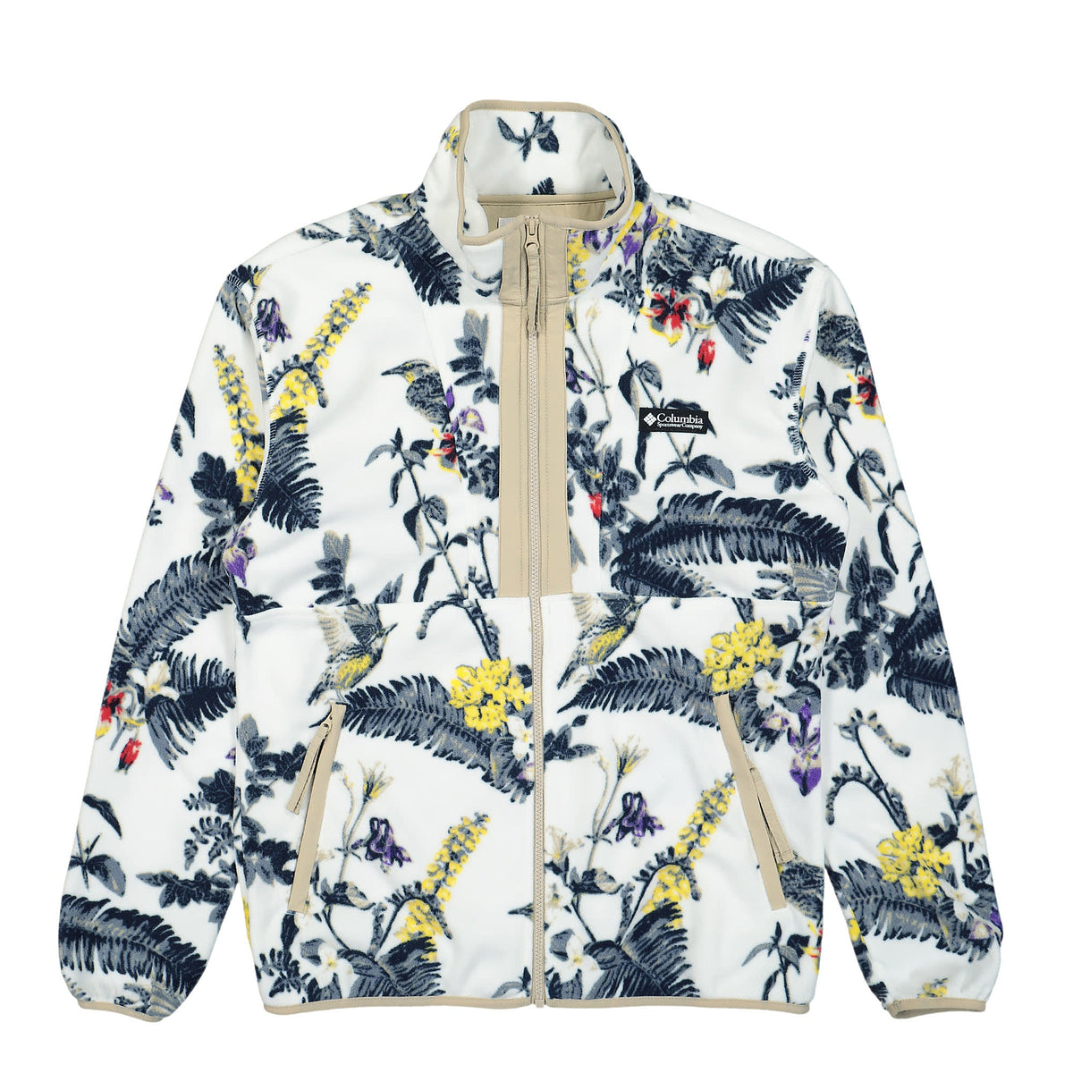 Columbia Back Bowl Lightweight Fleece Jacket Sea Salt Wildlife Guide Print  Ancient Fossil Fleece Jackets 1890764125 | Overkill