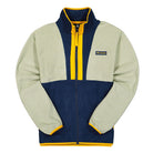 Columbia Back Bowl Lightweight Fleece Jacket Safari / Collegiate Navy / Bright Gold Fleece Jackets 1890764348 | Overkill