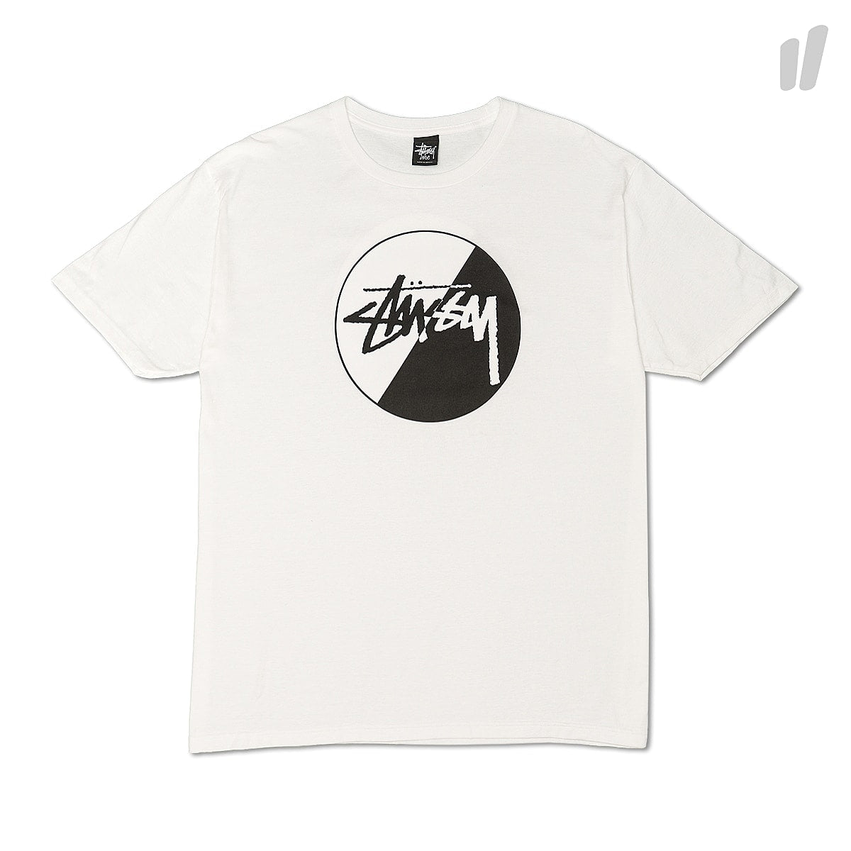 Stussy Stock Split Tee White T-Shirts 1903380 / 1201 | Overkill