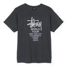 Stussy Tour Pigment Dyed Tee Black T-Shirts 1904401 / 0001 | Overkill