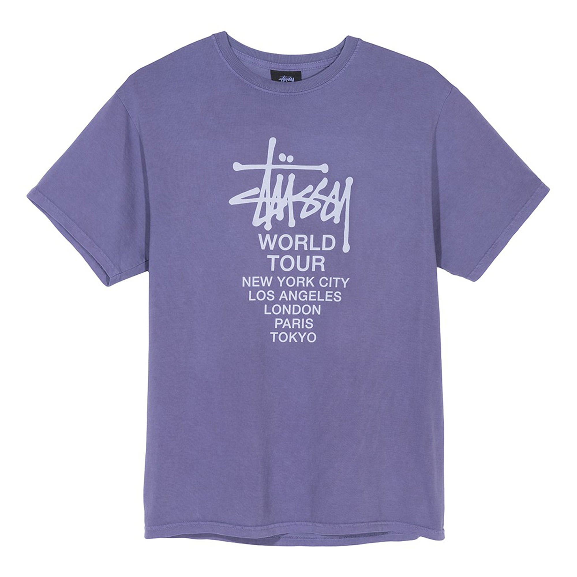 Stussy Tour Pigment Dyed Tee Purple T-Shirts 1904401 / 0809 | Overkill