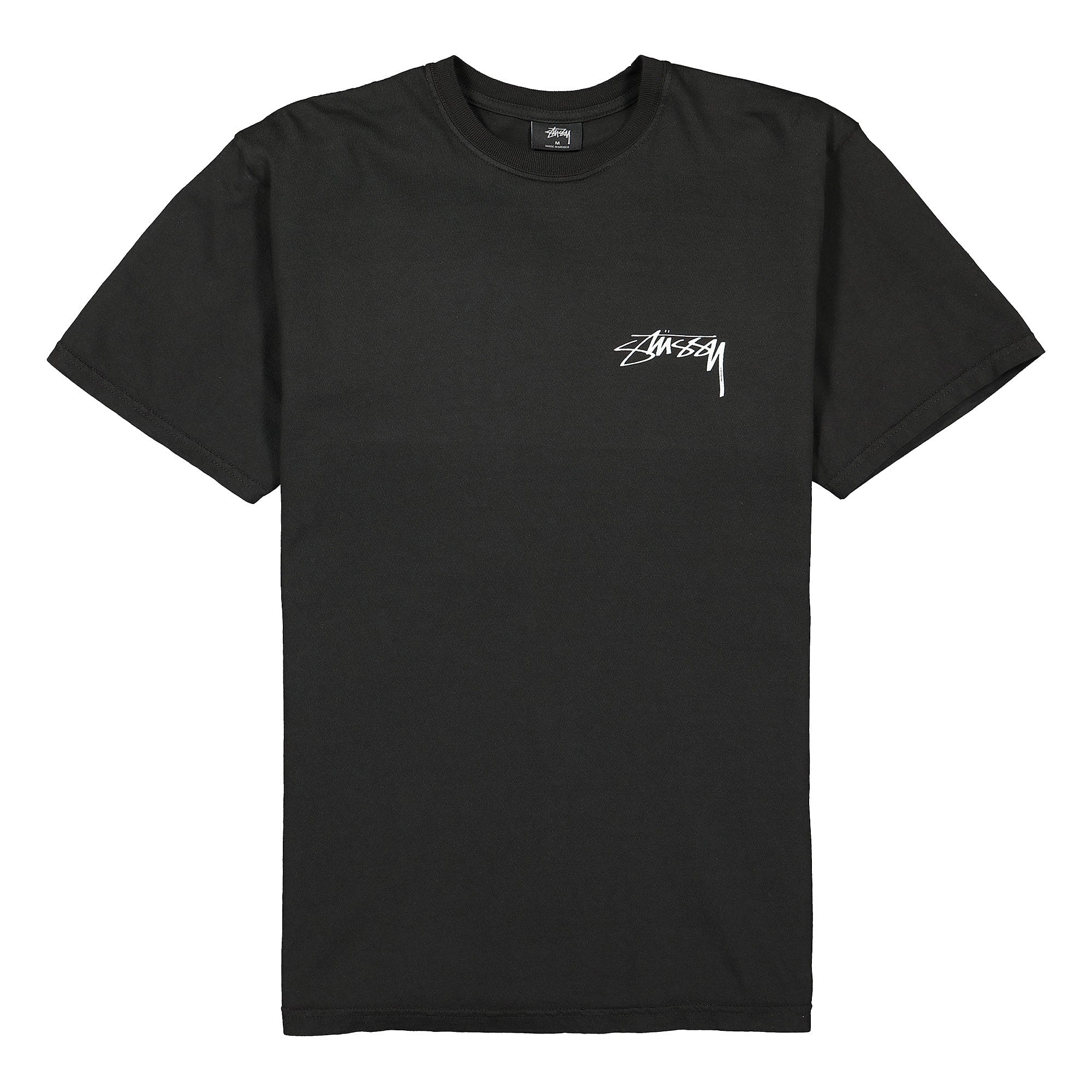 Stussy Bloom Pigment Dyed Tee Black T-Shirts 1904521 / 0001 | Overkill
