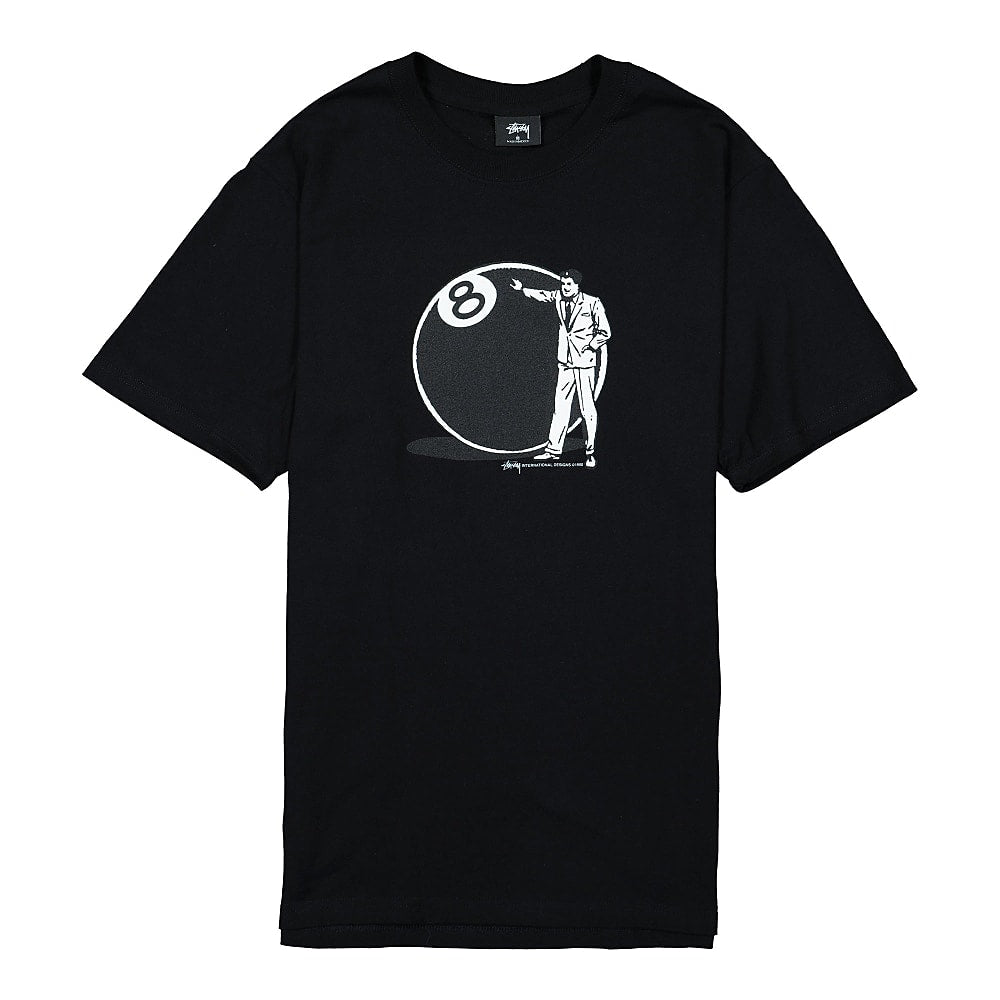 Stussy 8 Ball Man Tee Black T-Shirts 1904534 / 0001 | Overkill