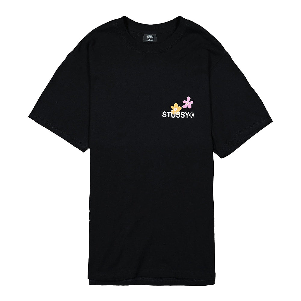 Stussy City Flowers Tee Black T-Shirts 1904536 / 0001 | Overkill
