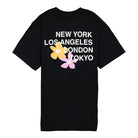 Stussy City Flowers Tee Black T-Shirts Material | Overkill