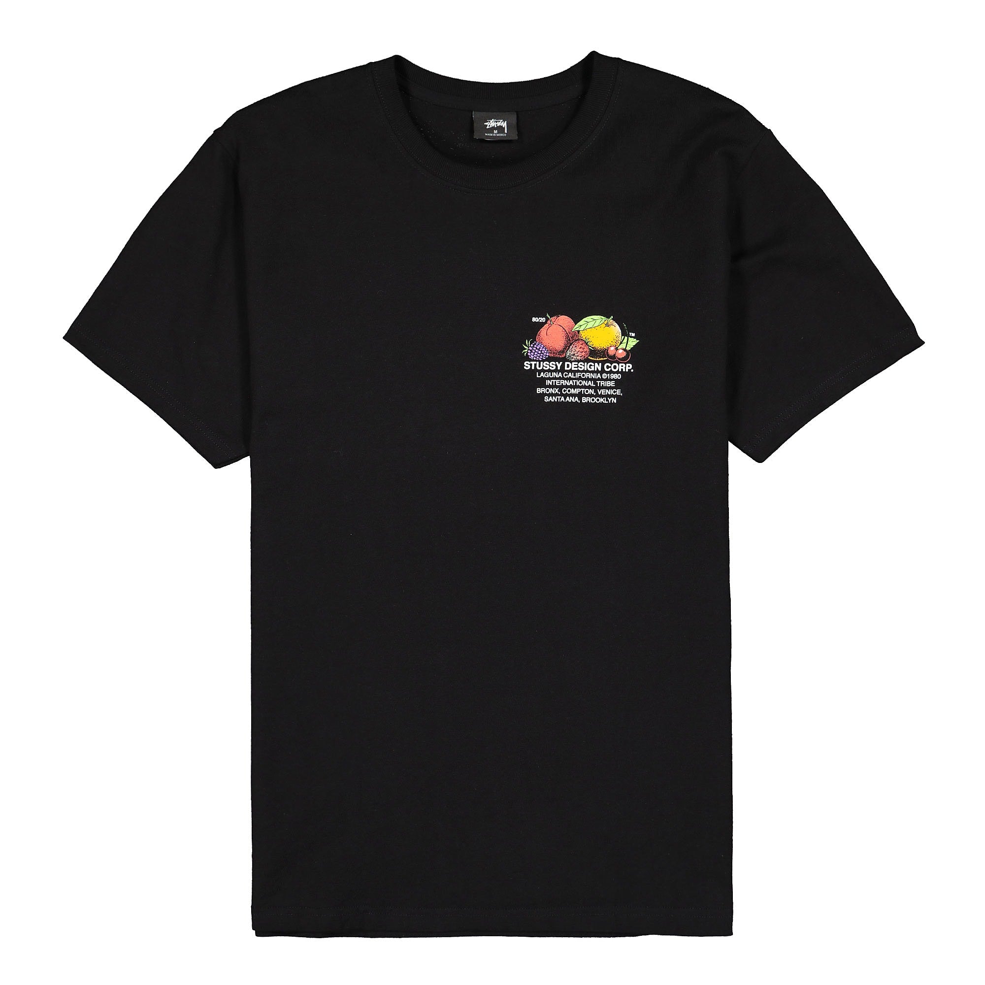 Stussy Fresh Fruit Tee Black T-Shirts 1904542 / 0001 | Overkill