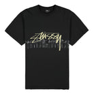 Stussy People Stripe Pigment Dyed Tee Black T-Shirts 1904555 / 0001 | Overkill
