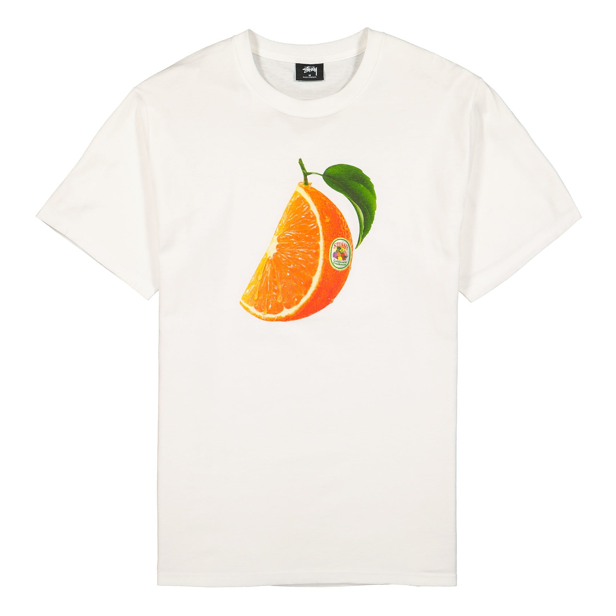 Stussy Orange Slice Tee White T-Shirts 1904576 / 1201 | Overkill