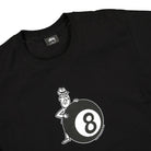 Stussy Behind The 8 Ball Tee Black T-Shirts Close-up | Overkill