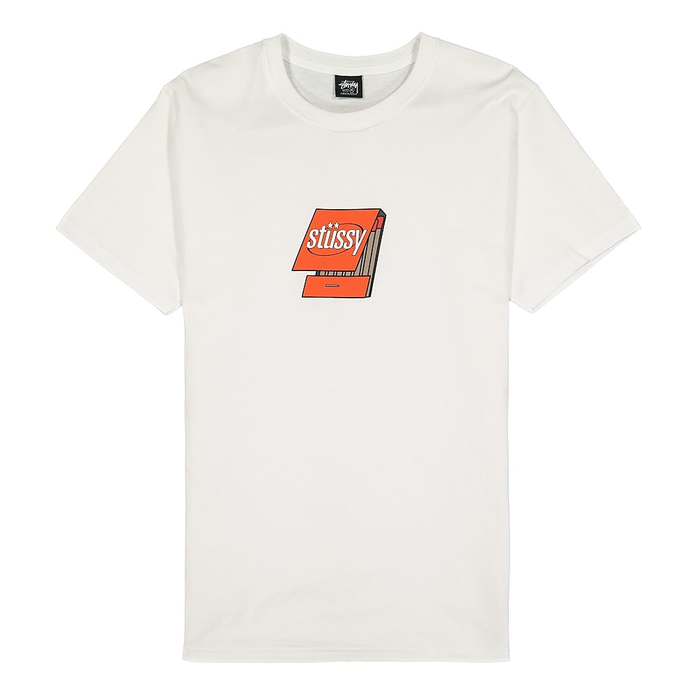 Stussy Matchbook Tee White T-Shirts 1904660 / 1201 | Overkill