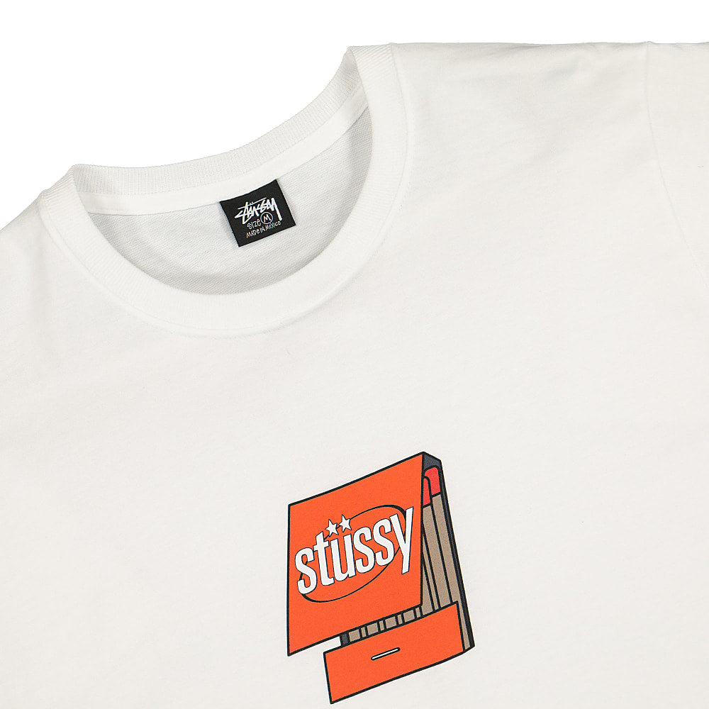 Stussy Matchbook Tee White T-Shirts Close-up | Overkill