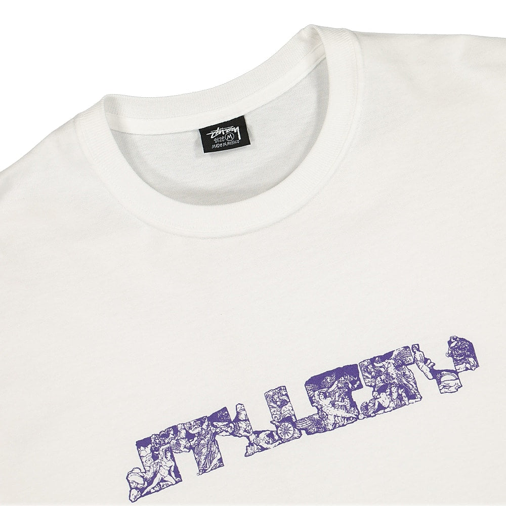 Stussy Sculptures Tee White T-Shirts Close-up | Overkill