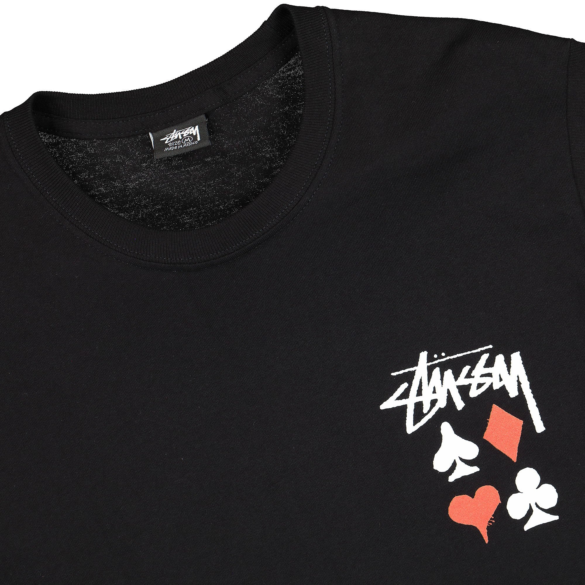 Stussy Full Deck 2 Tee Black T-Shirts Close-up | Overkill