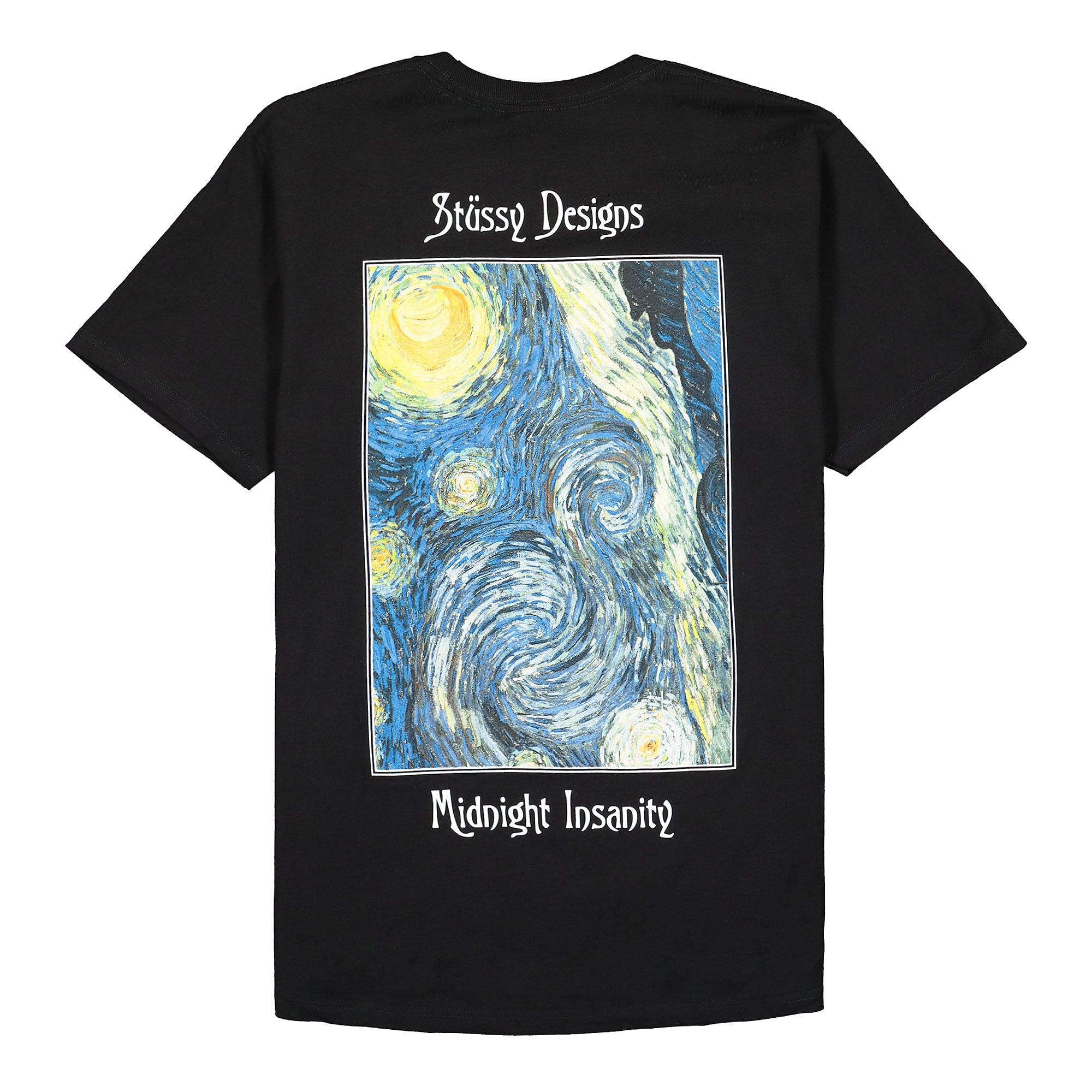 Stussy Midnight Insanity Tee Black T-Shirts Material | Overkill