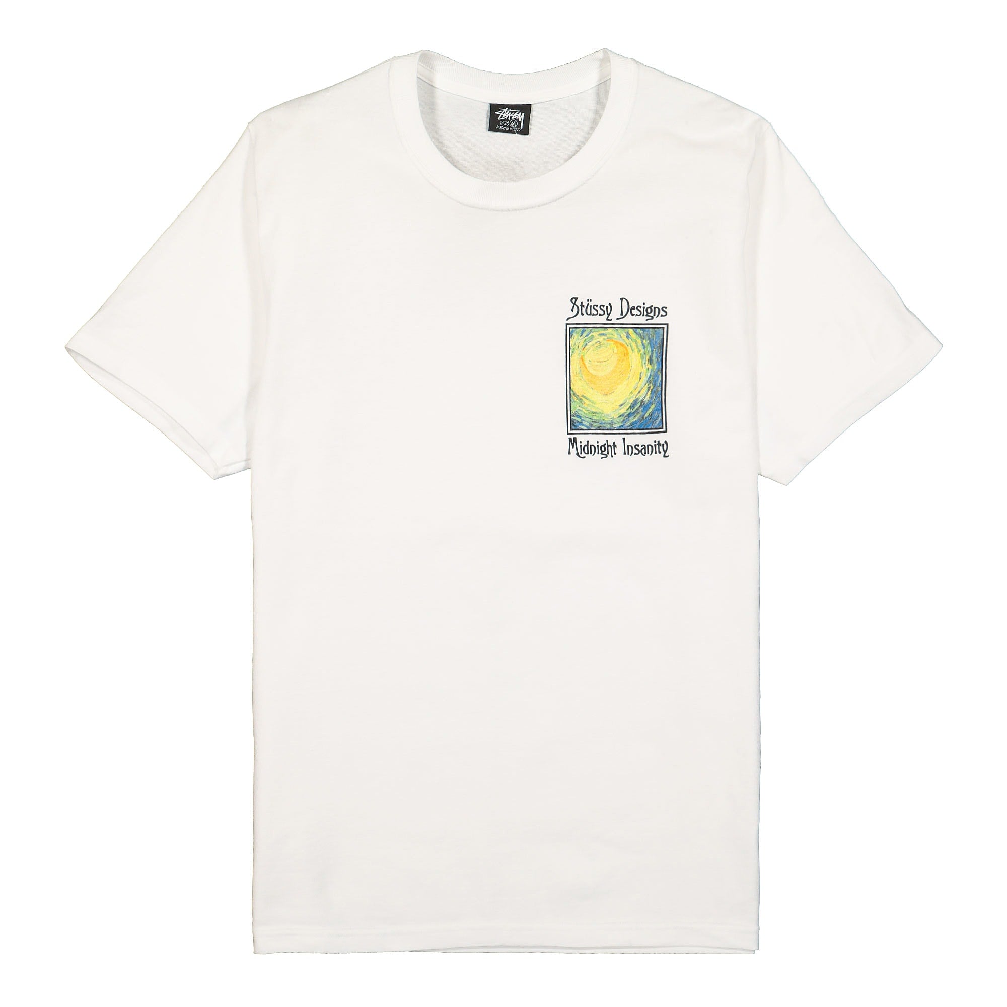 Stussy Midnight Insanity Tee White T-Shirts 1904689 / 1201 | Overkill
