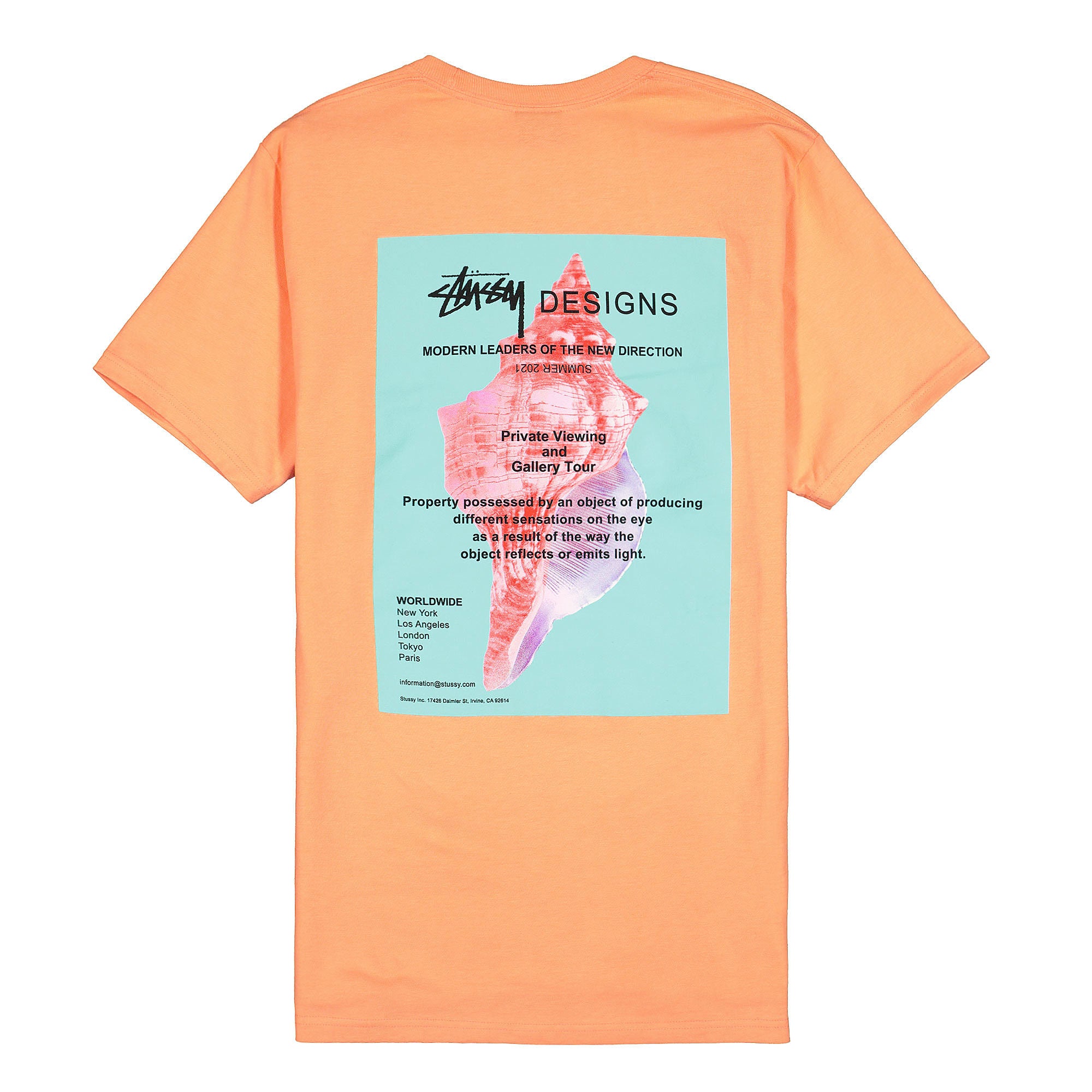Stussy Modern Leaders Tee Peach T-Shirts Material | Overkill