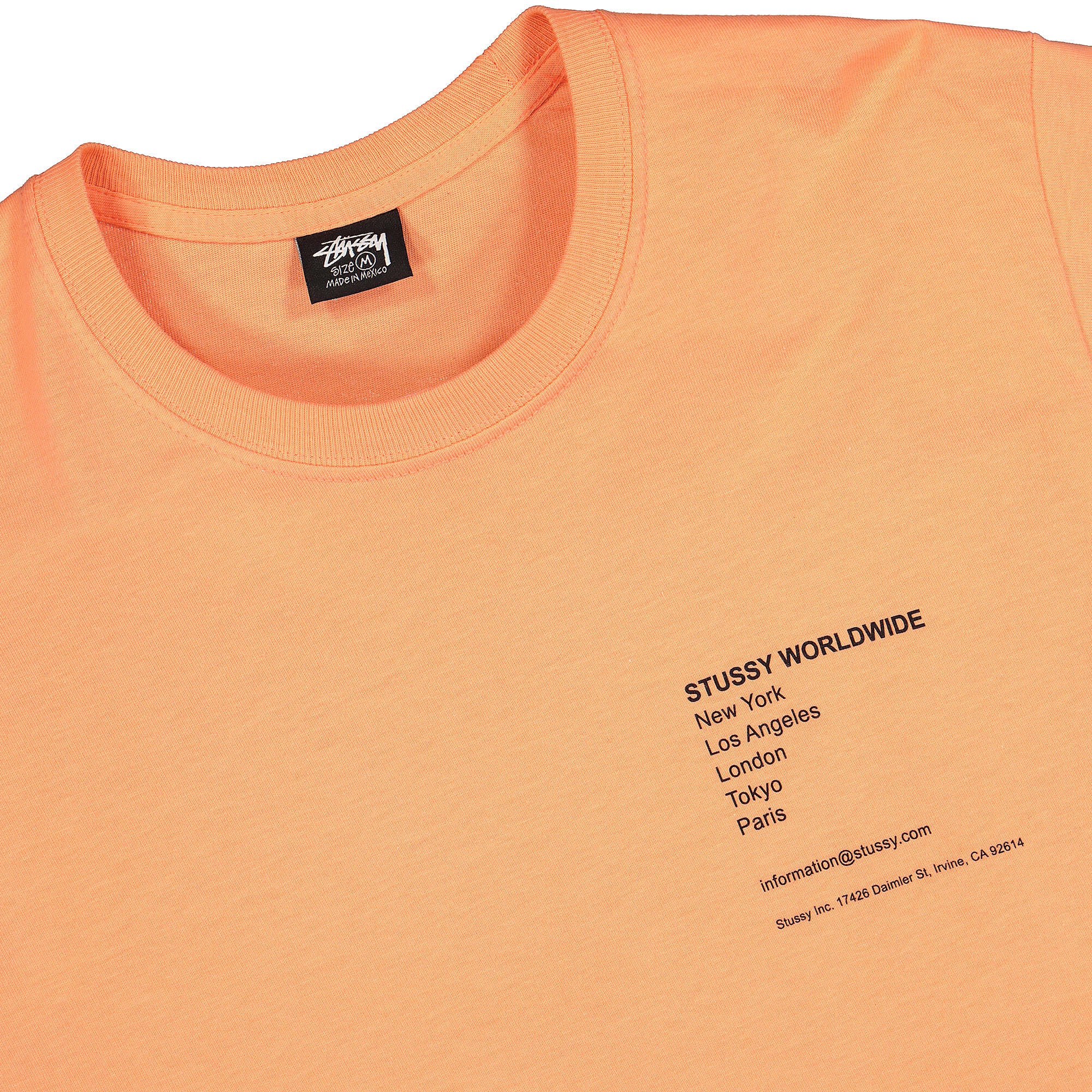 Stussy Modern Leaders Tee Peach T-Shirts Close-up | Overkill