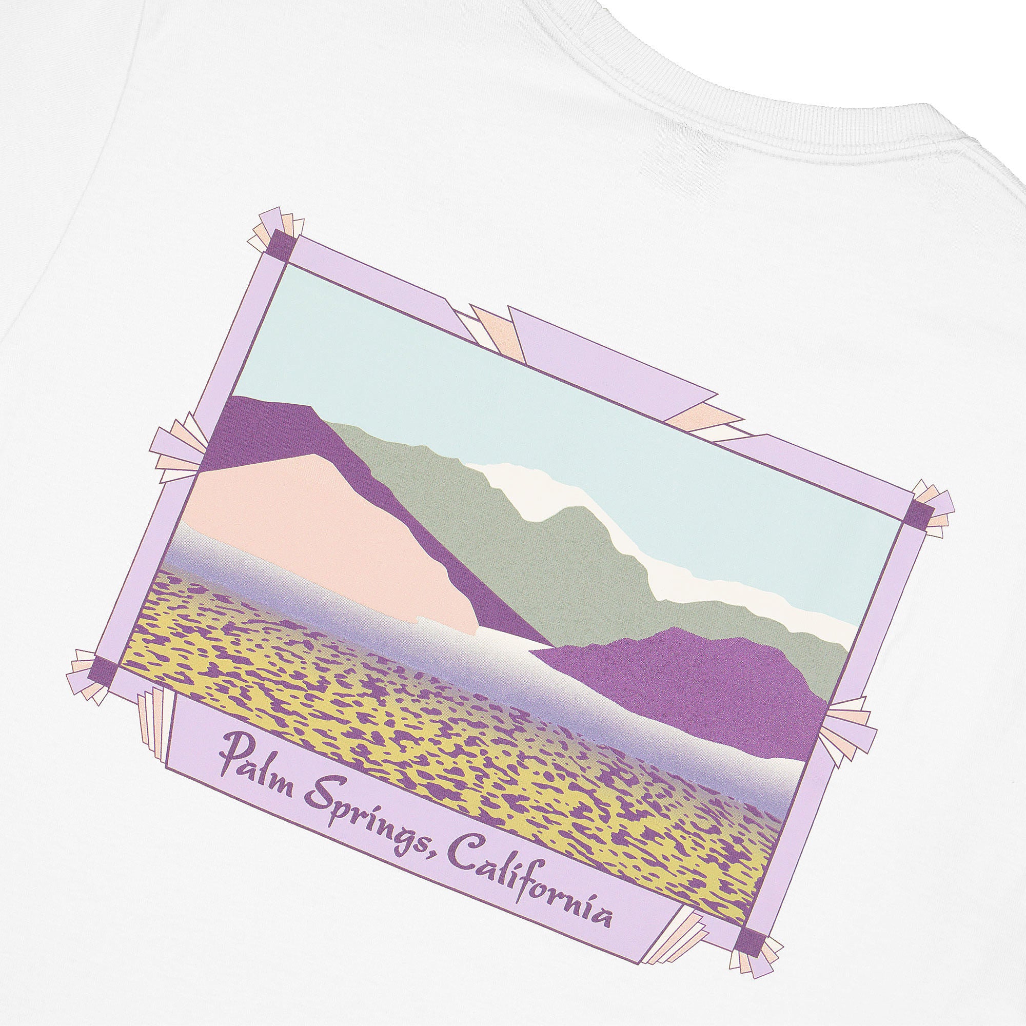 Stussy Palm Springs Tee White T-Shirts Detailfoto | Overkill
