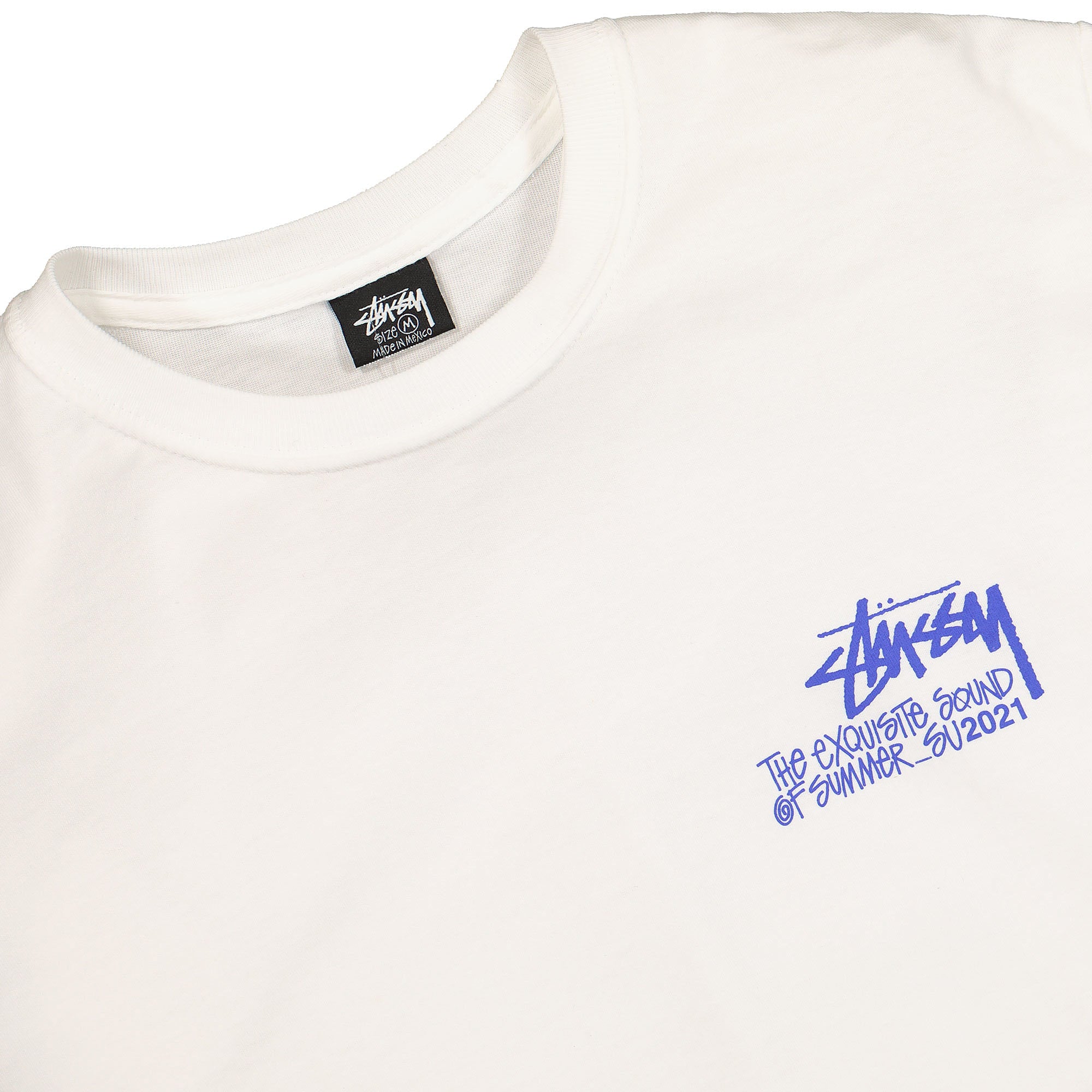 Stussy sound of summer tee White T-Shirts Close-up | Overkill