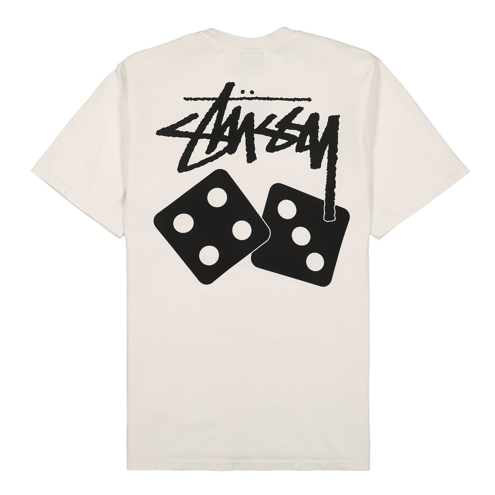 Stussy Dice Pigment Dyed Tee Natural T-Shirts Material | Overkill