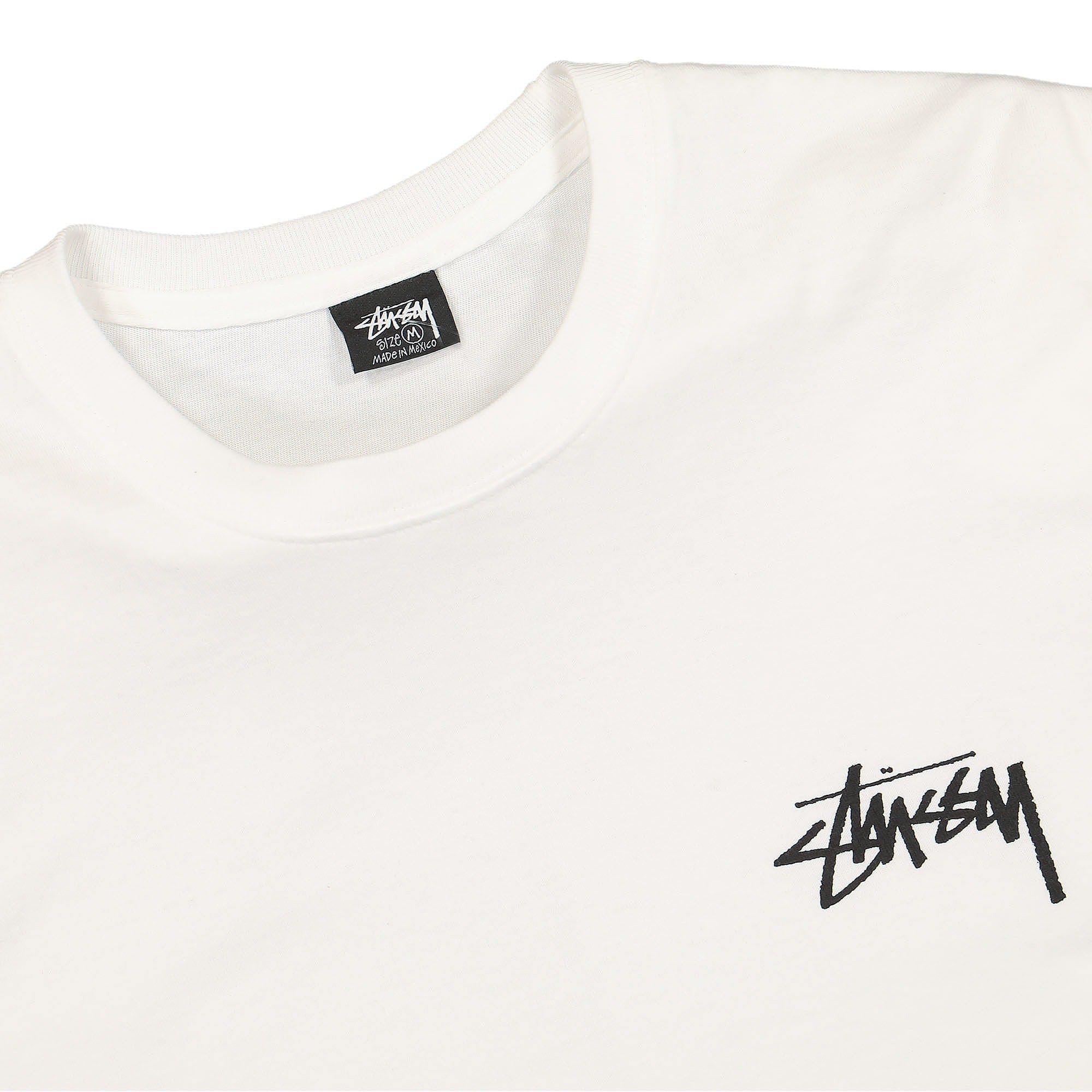 Stussy Energy Tee White T-Shirts Close-up | Overkill