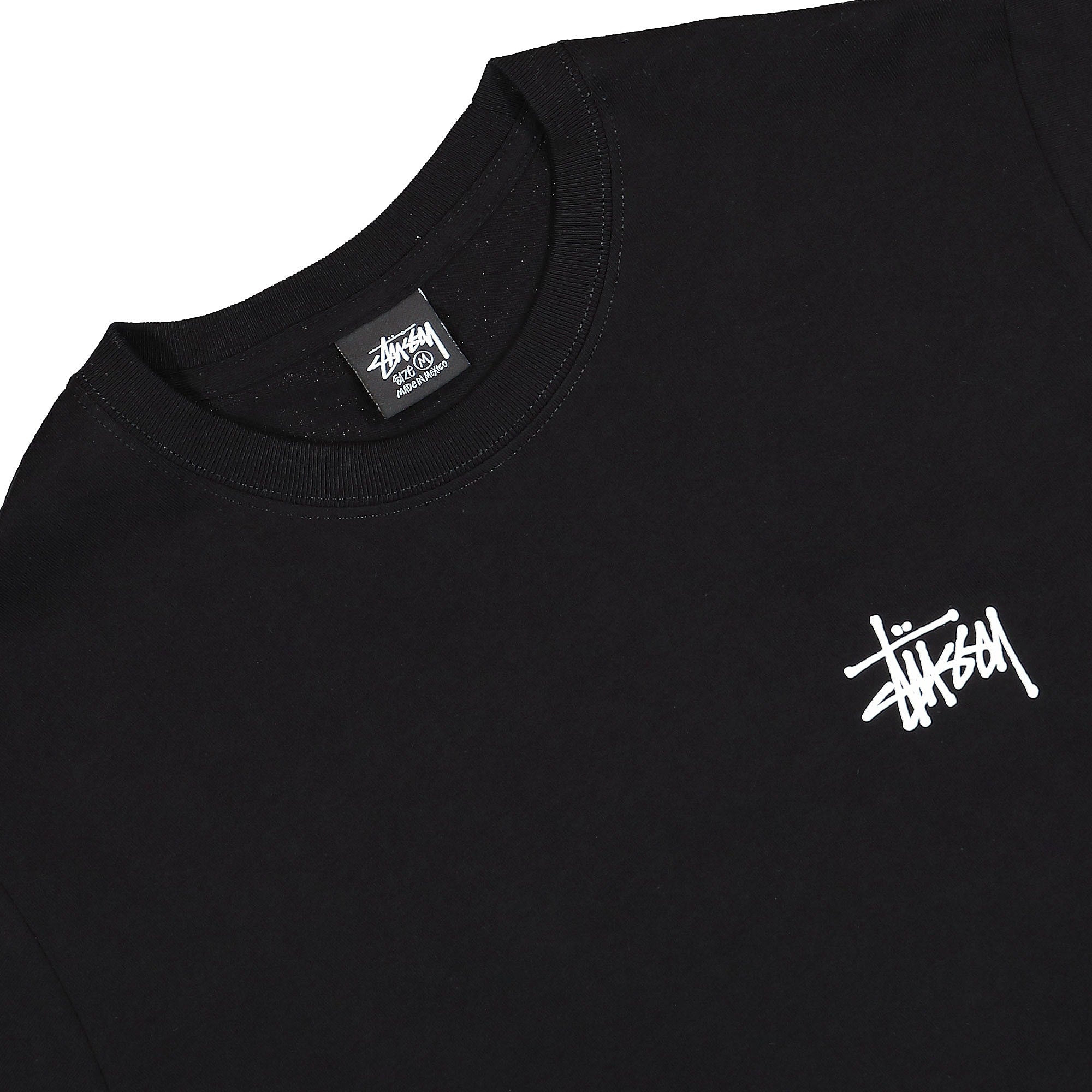 Stussy Basic Tee Black T-Shirts Close-up | Overkill